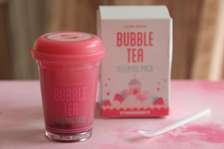 Bubble Tea Sleeping Pack: máscara mais fofa da Etude House!