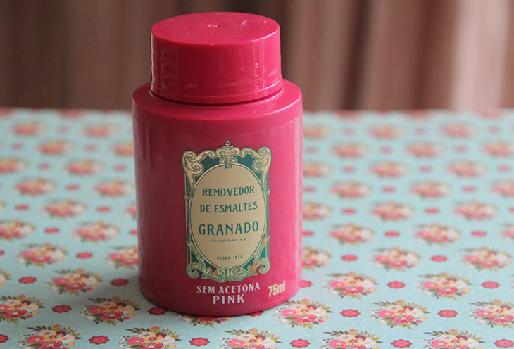 Removedor de esmaltes linha Pink, da Granado