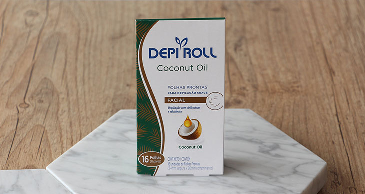 Testei: folhas para depilação suave Depi Roll Coconut Oil