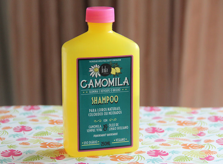 Shampoo de Camomila Lola Cosmetics – para cabelos loiros naturais ou não