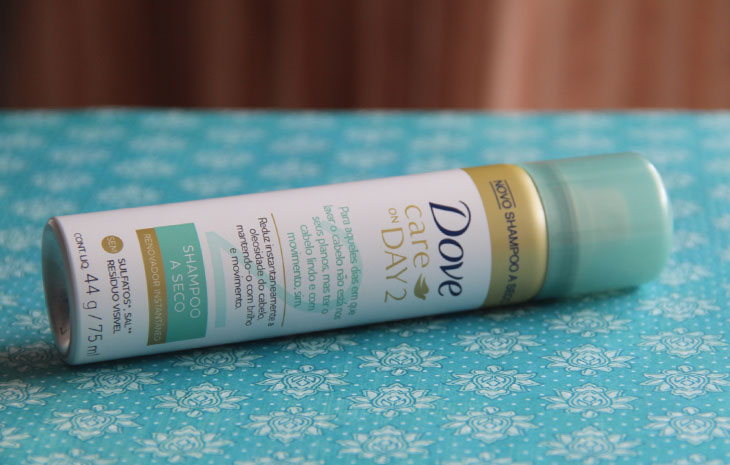 Shampoo a seco Dove: linha Care on Day 2